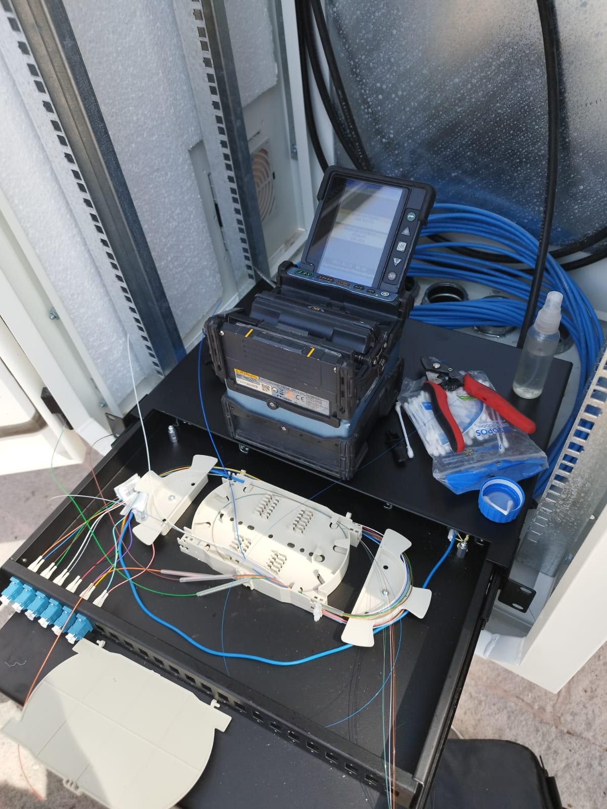 Trabajos de fibra óptica